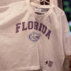 Champion White Mesh Athletic Jersey